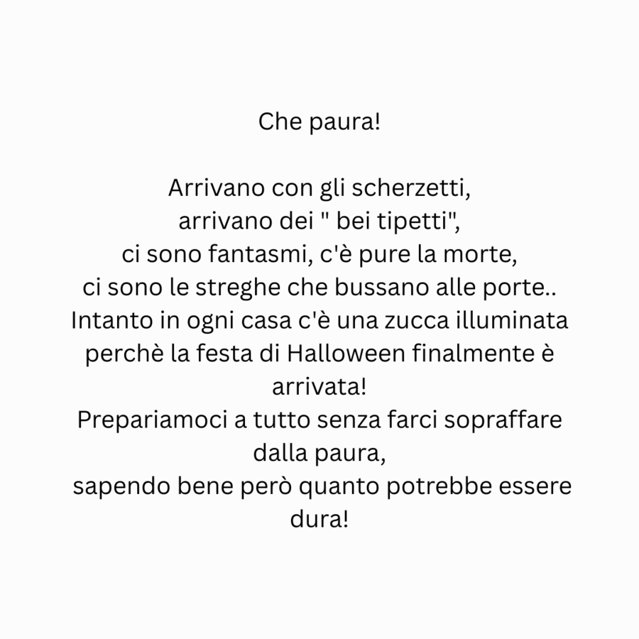 Che paura! Halloween