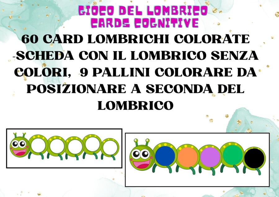 gioco del lombrico: colori