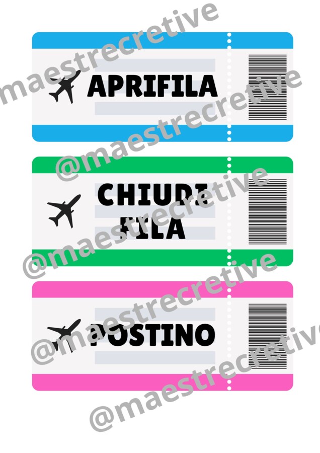 Kit accoglienza tema VIAGGIO - kit completo