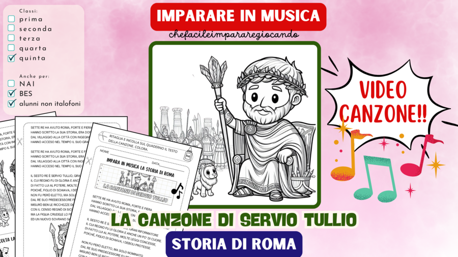 I ROMANI - I SETTE RE DI ROMA - LA CANZONE DI SERVIO TULLIO