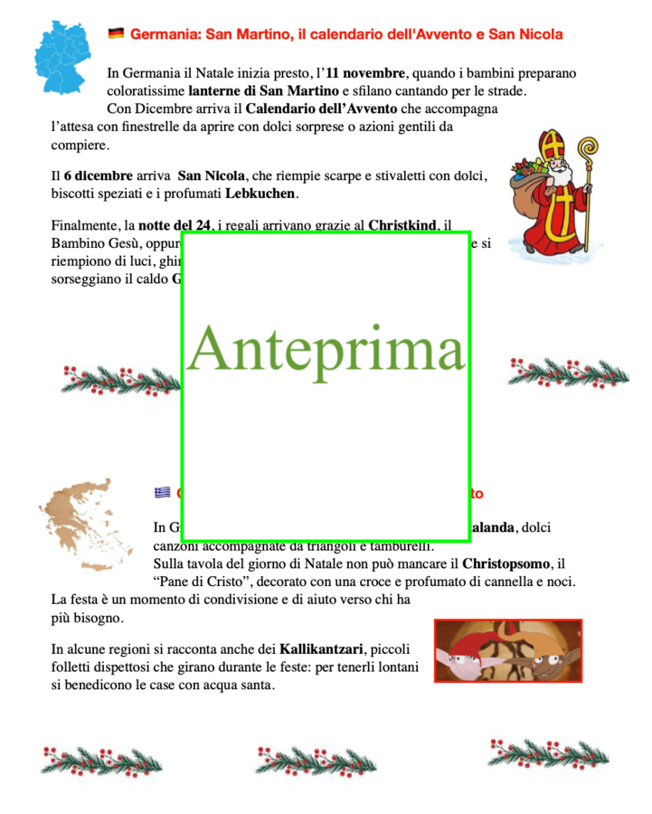 Atlante delle tradizioni di Natale- un percorso per la geografia e l'educazione civica classi 3-5