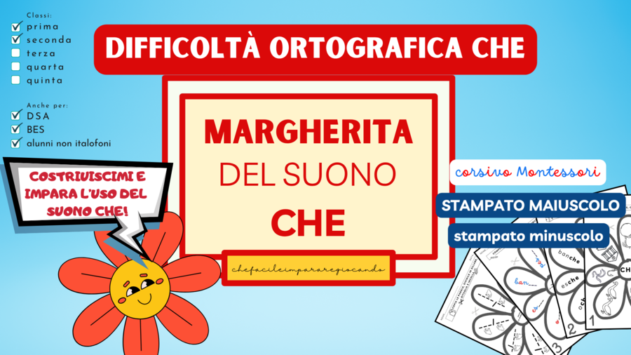 MARGHERITA DEL SUONO CHE - difficoltà ortografiche