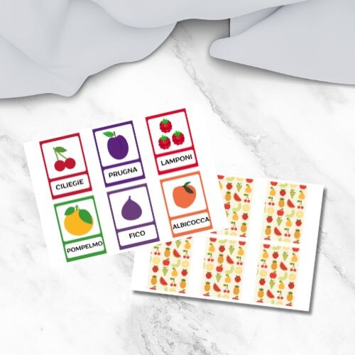 Flashcards frutta in italiano
