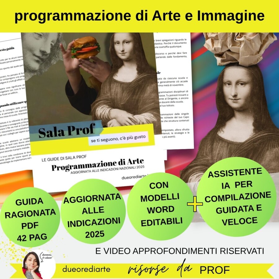 Programmazione Arte e Immagine (Secondaria I Grado): Guida aggiornata alle IN2025, con Modelli Word e Assistente IA