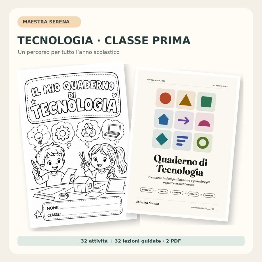 Tecnologia in classe prima: 32 attività e guida alle lezioni