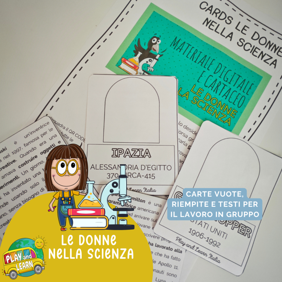 LE CARTE DELLE DONNE NELLA SCIENZA PER LA SCUOLA PRIMARIA