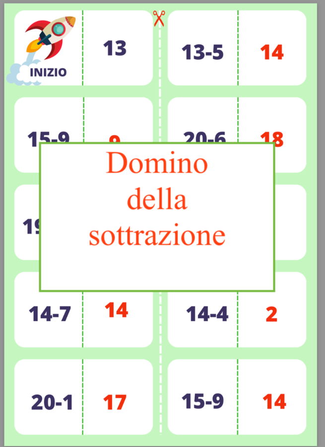 Domino della sottrazione