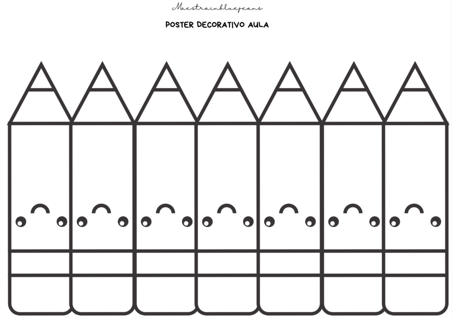 Poster decorativo - Matite