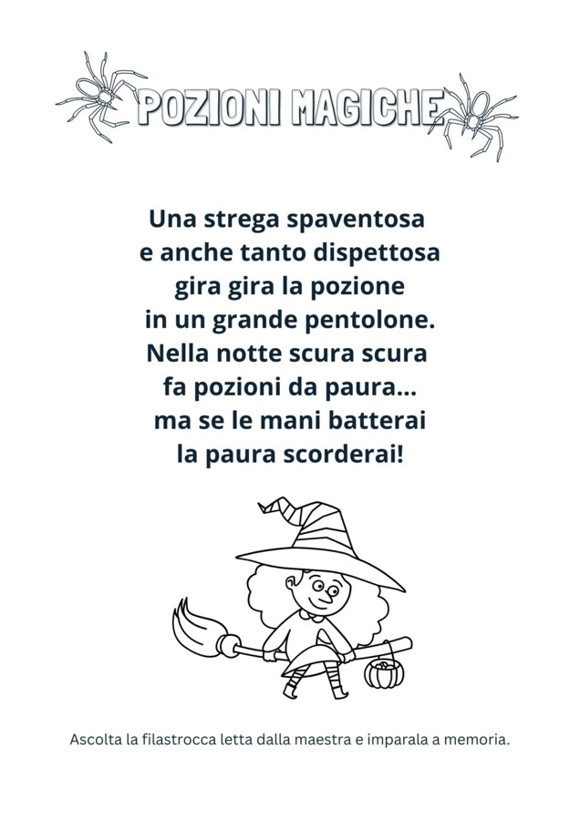 HALLOWEEN INFANZIA • Raccolta Schede Didattiche, Attività e Filastrocca Finale