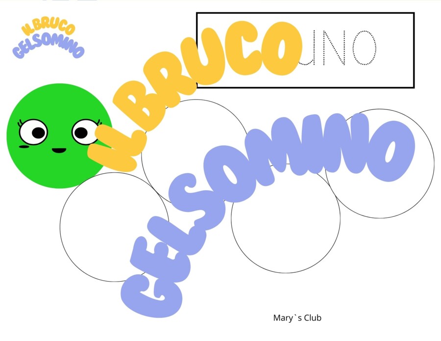 Contiamo con il bruco Gelsomino