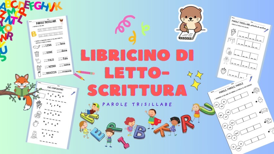 Parole trisillabe: libricino di letto-scrittura