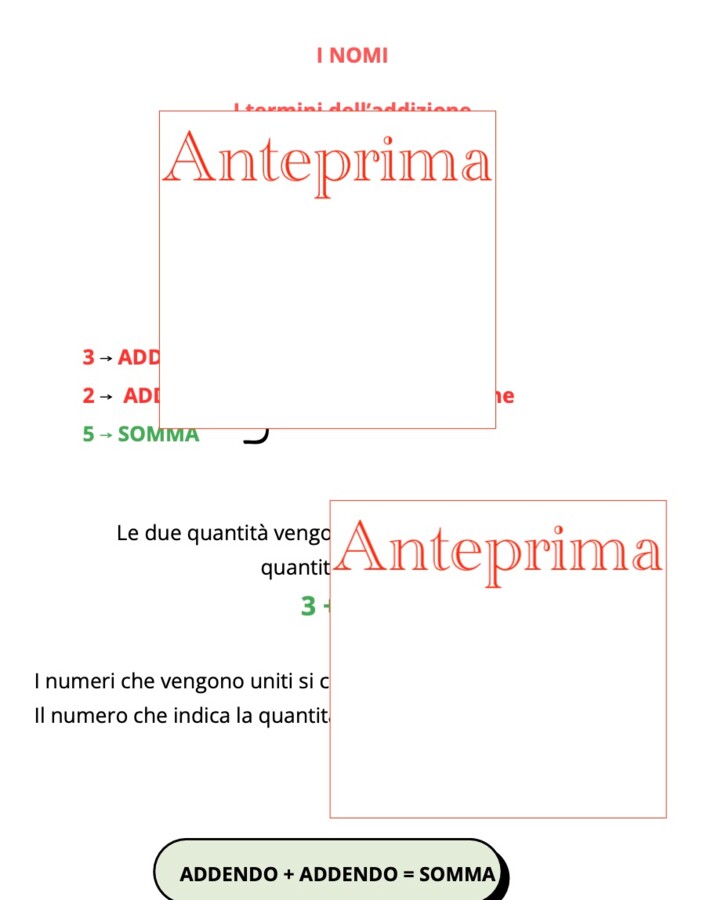 I TERMINI DELLE QUATTRO OPERAZIONI- Libretto + attività operativa concreta