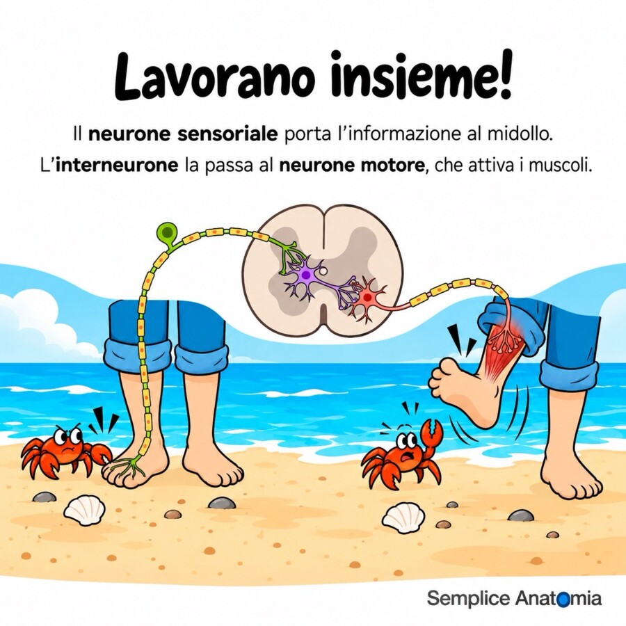 I 3 tipi di neuroni – Scheda didattica di scienze per la scuola primaria