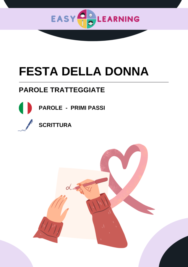 Impara a Scrivere con la Festa della Donna - 8 Marzo