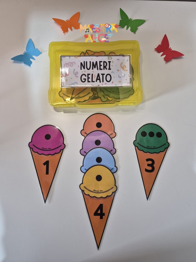 NUMERI GELATO - MAESTRA ALICE