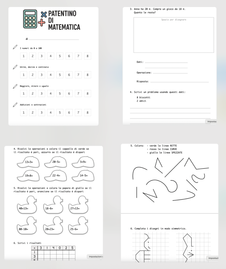 Patentino di matematica