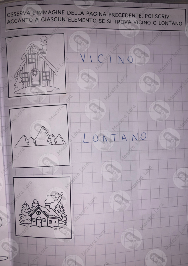 Vicino - lontano nel villaggio di Babbo Natale
