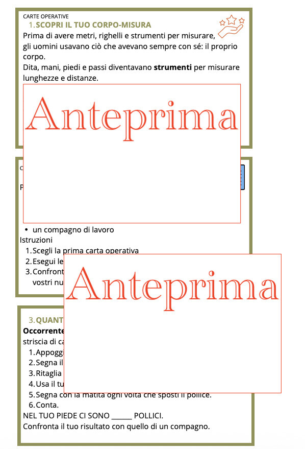 Prima del metro il corpo: un percorso Montessori tra Storia e Matematica alla scoperta delle antiche misure