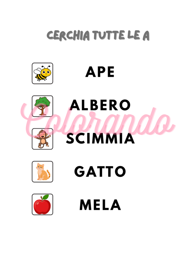 DIVERTIAMOCI CON LE VOCALI! – 27 Schede Didattiche Colorate e Divertenti per Imparare le Vocali |Scuola Primaria