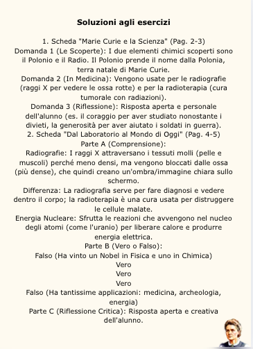 Marie Curie e le sue Scoperte | Kit Didattico + Schede Attività e Verifica (Classi 4ª e 5ª