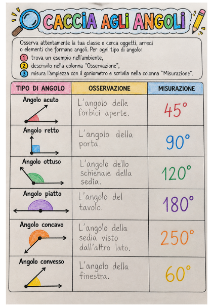 Quaderno di novembre di matematica in classe quarta: sottrazioni, moltiplicazioni, problemi, angoli, logica, didattica a stazioni e calcolo mentale.