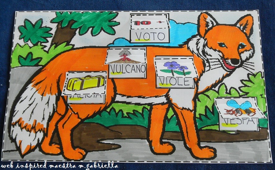 Lettera V di Volpina Vania e Volpina Velia