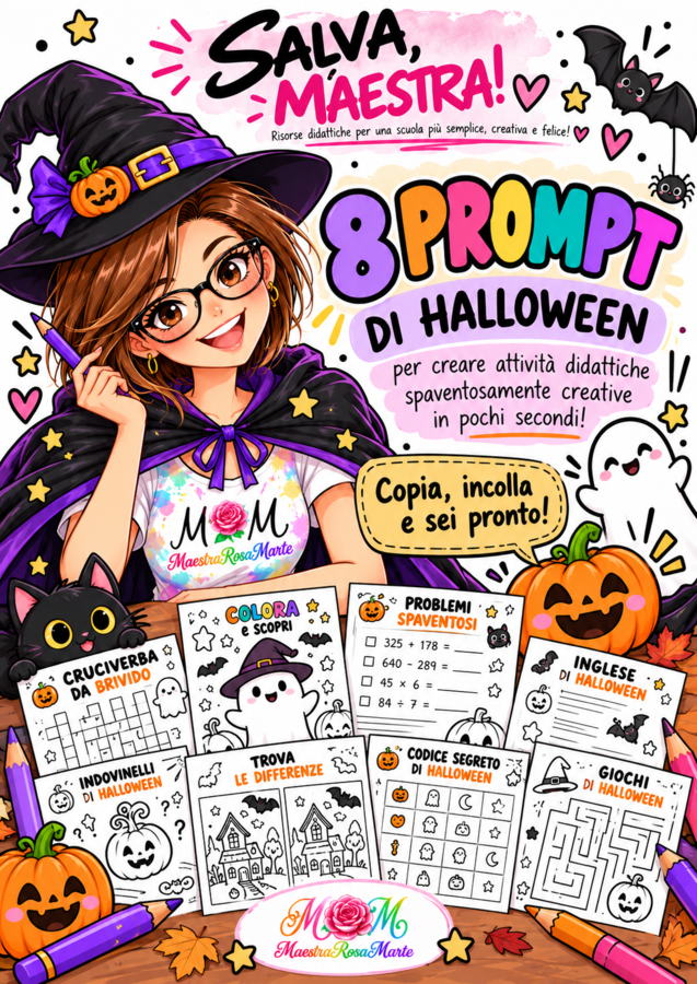 🎃 8 Prompt di Halloween per creare attività didattiche con l’IA 👻