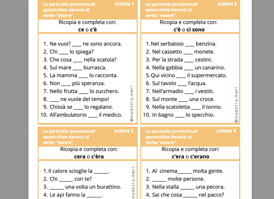 Carte ortografiche 6