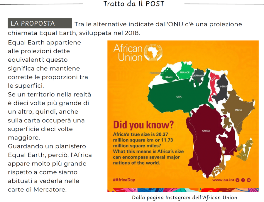 Il Planisfero Equal Earth all'ONU