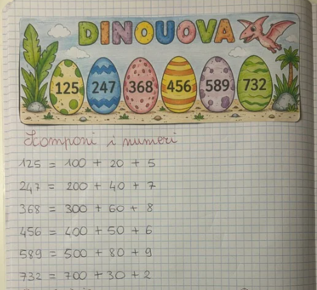 Quaderno di settembre di matematica in classe terza: accoglienza e ripasso.