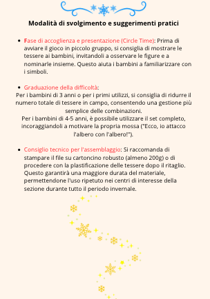 Domino di Natale - Gioco didattico e associazione visiva per la Scuola dell'Infanzia
