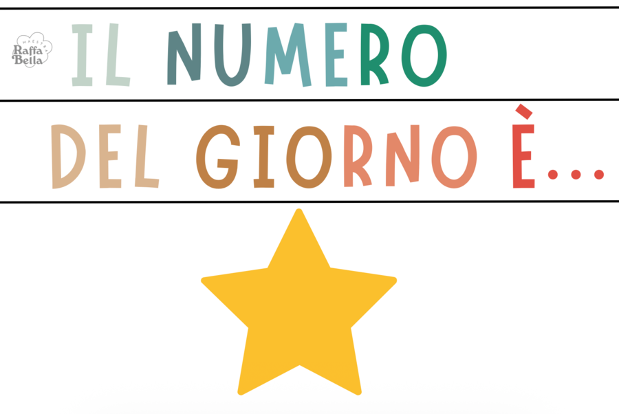 Il numero del giorno - Classi 1ª, 2ª e 3ª