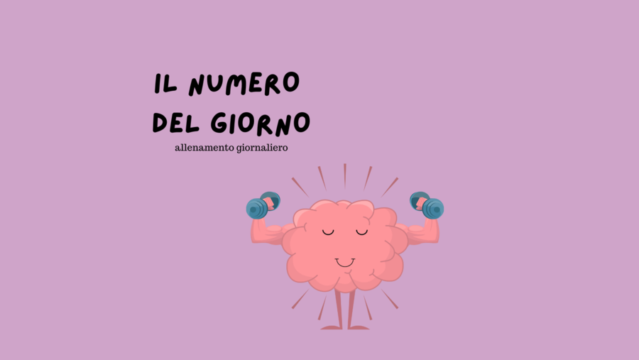ALLENAMENTO GIORNALIERO - il numero del giorno