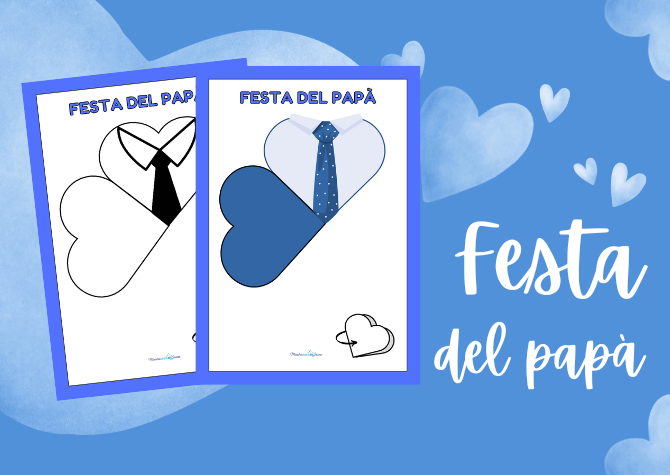 Biglietti a cuore per la festa del papà
