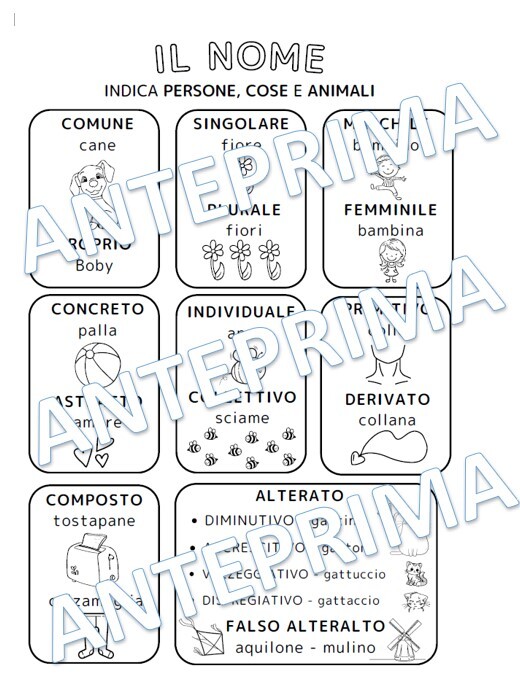 Il nome - mappa di sintesi