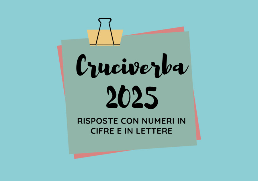 Cruciverba matematico 2025/classe quarta e quinta