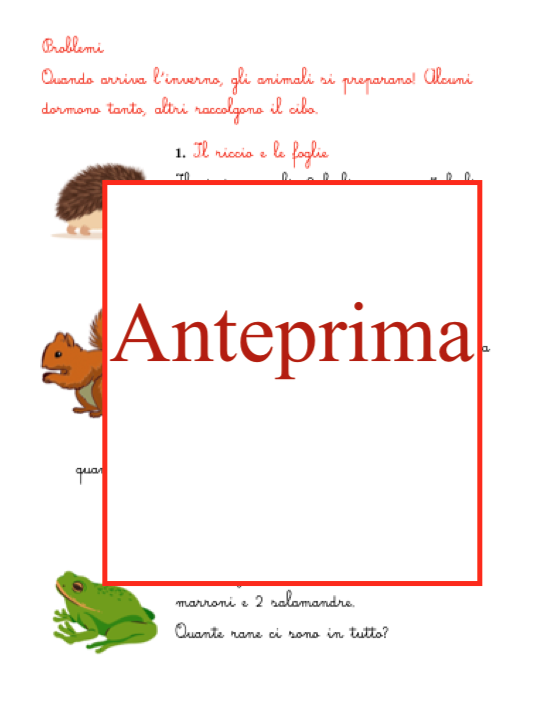 Problemi per i più piccoli; per la logica, la lettura, la comprensione e la scxrittura; classi 1/2