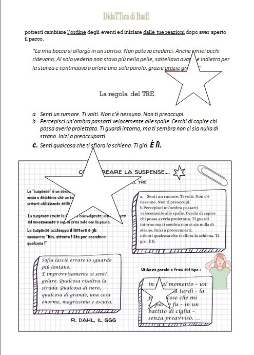 COME CREARE LA SUSPENSE
