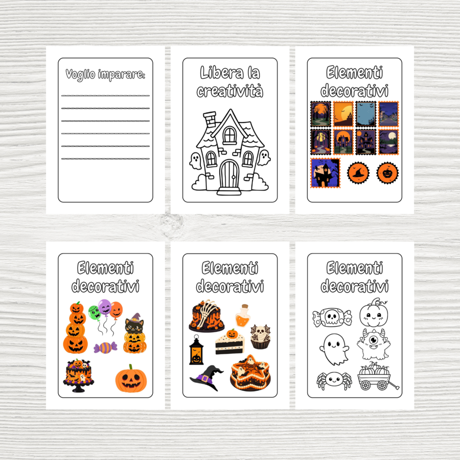 Diario creativo di Halloween - Scrapbooking per bambini e ragazzi