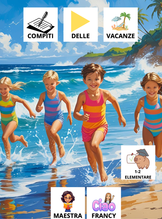 COMPITI DELLE VACANZE IN CAA 1-2 ELEMENTARE FACILE