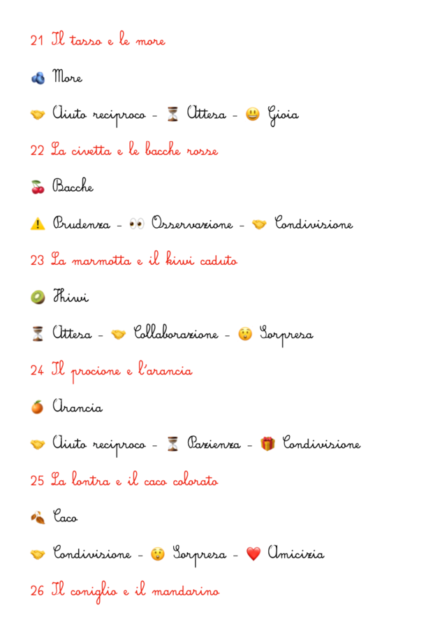 27 Favole d'autunno a 3 finali- Semi emotivi per crescere insieme- testi accessibili