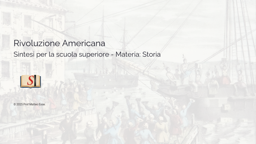 La Rivoluzione Americana: Dalle 13 Colonie alla Costituzione USA + Verifica (PPTX)