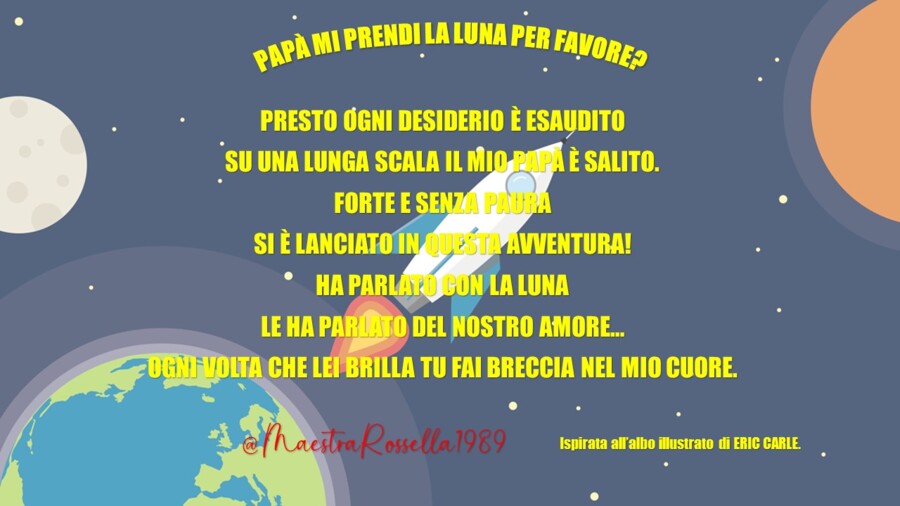 Papà mi prendi la luna per favore?
