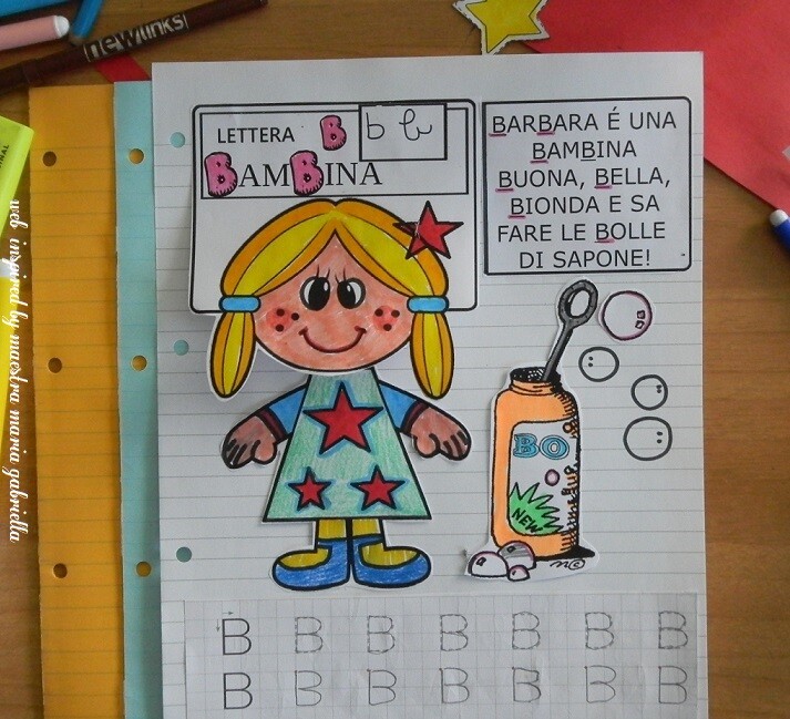 Lettera B di BamBina BarBara