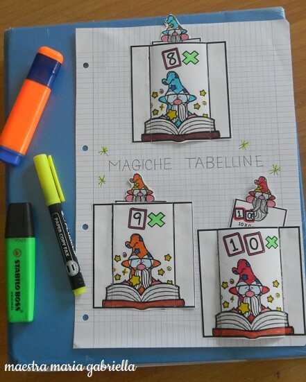 Magiche tabelline tascabili di 8,9,10