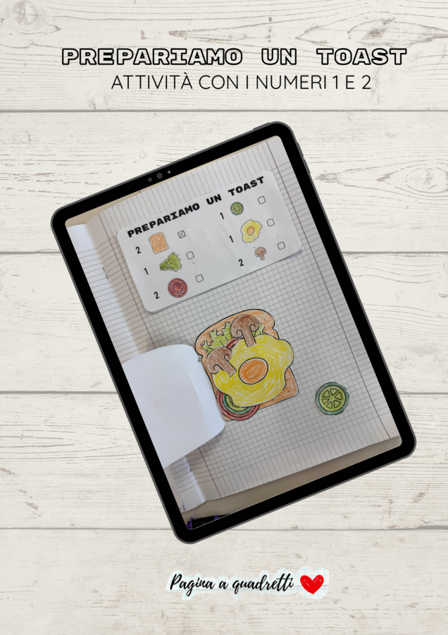 Prepariamo un toast - Attività con i numeri 1 e 2