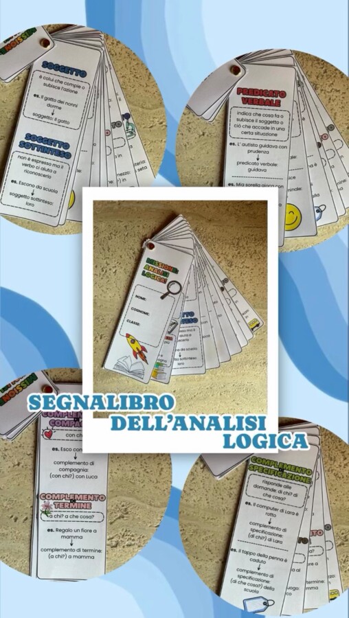 Segnalibro dell' analisi logica