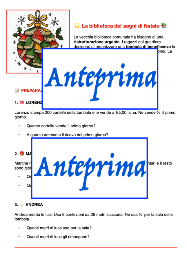 Problemi a lieto fine- 4 serie, 48 problemi per una matematica di Natale per vacanze e didattica a stazioni