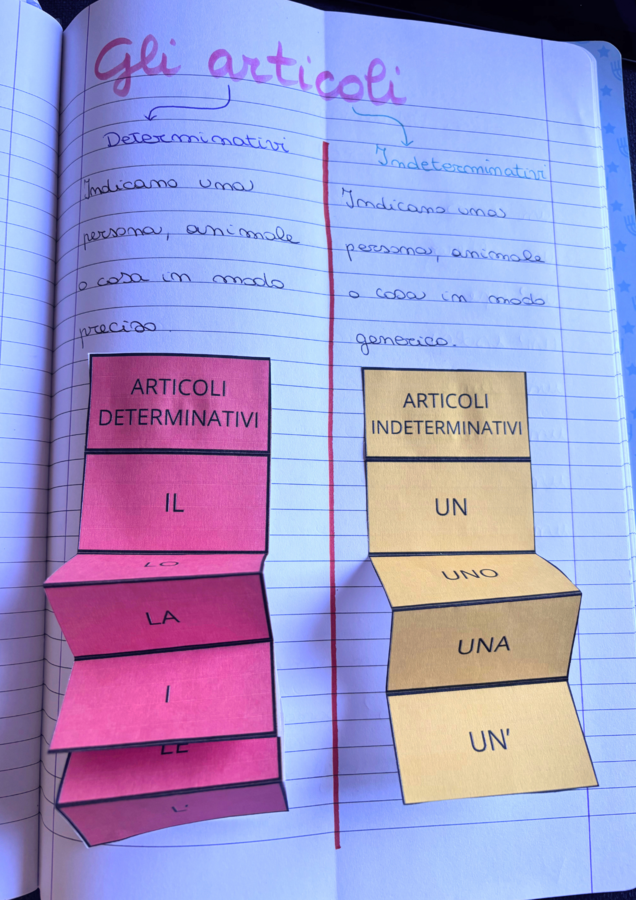 Quaderno italiano terza ottobre
