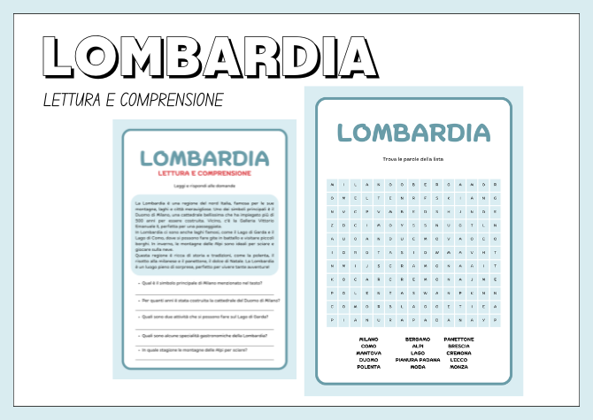 Lombardia: lettura e comprensione